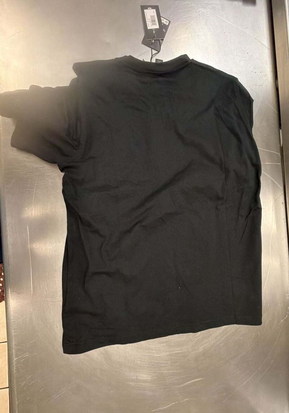 Diesel T-Just New D Logo Flock Off T-Shirt Size L Black - Picture 6 of 6